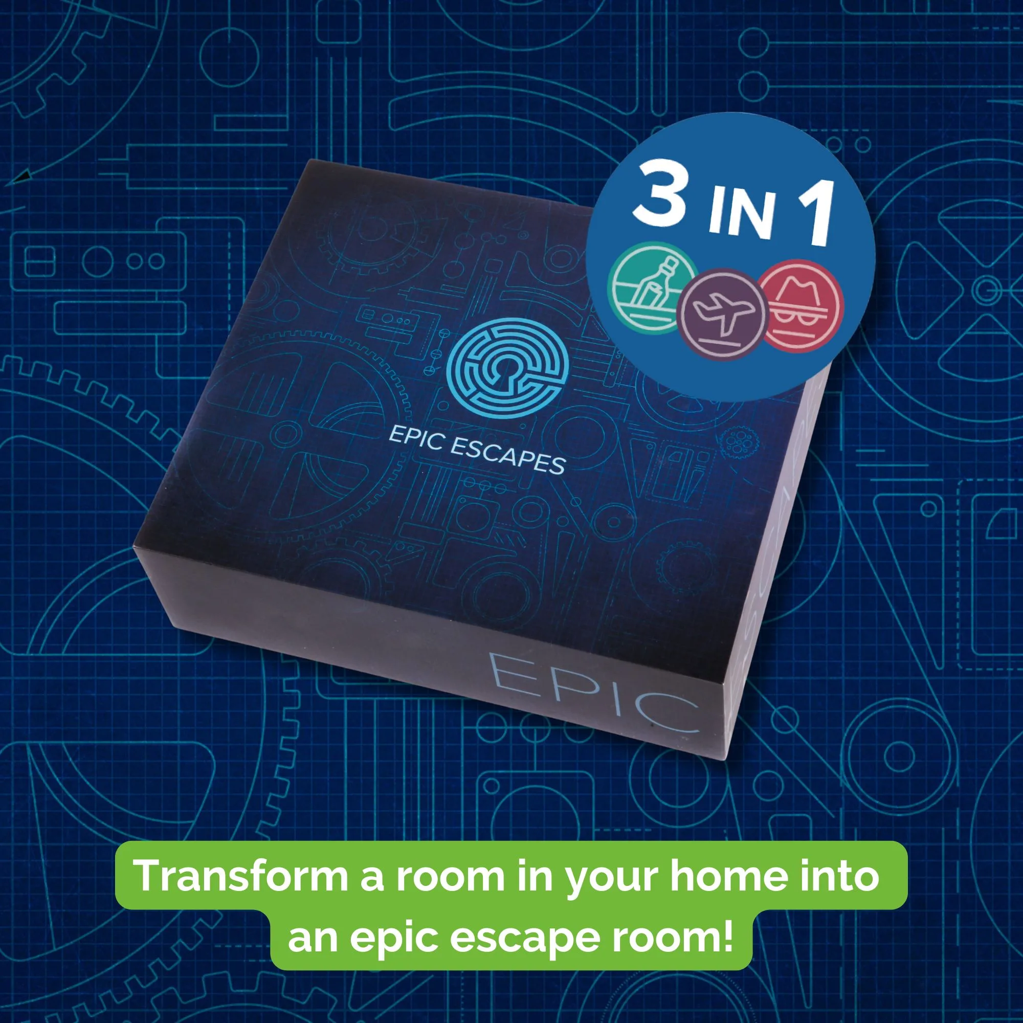 Transform a room in your home into an escape room!