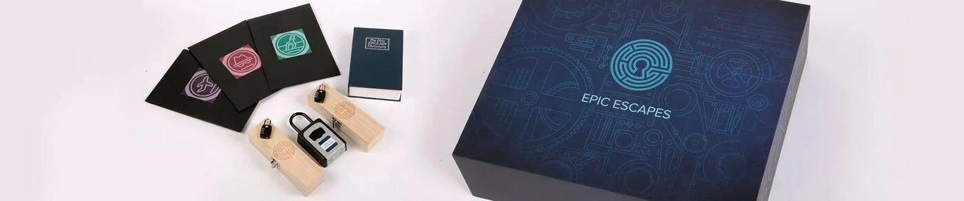 Epic Escapes Escape Room In A Box Banner