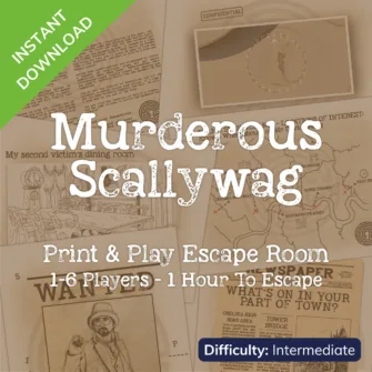 Printable Escape Room | The Murderous Scallywag