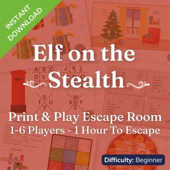 Festive Printable Escape Room | Elf on the Stealth