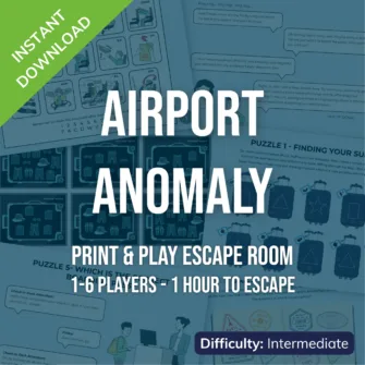 Printable Escape Room | Airport Anomaly